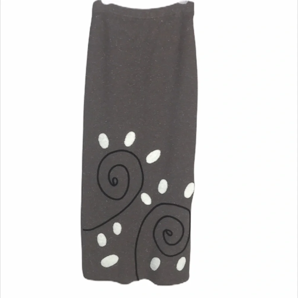 Vintage Animale Silk Knit Retro Skirt Set Size M - Picture 2 of 8